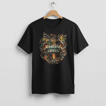 Men's "I'm On Another Level" Retro Doodle Graphic T-Shirt